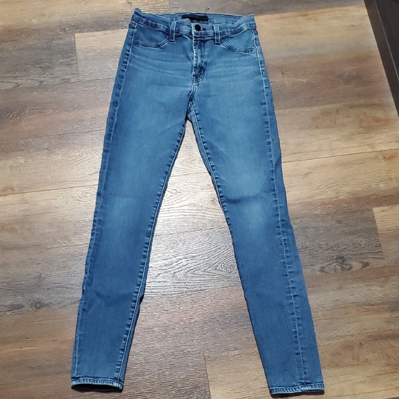 J Brand Blue Skinny Jeans with Tapered Leg - Picture 1 of 9